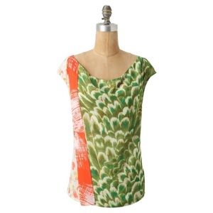 Anthropologie One September Lush Amalgam Blouse Size Small